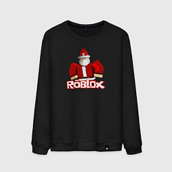 Свитшот хлопковый мужской Санта Robloх, цвет: черный