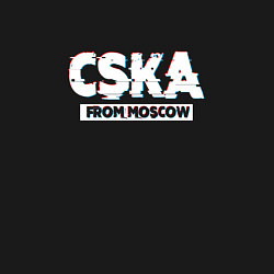 Свитшот хлопковый мужской ЦСКА CSKA Глитч, цвет: черный — фото 2