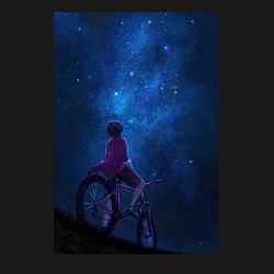 Свитшот хлопковый мужской Взгляд на небо, цвет: черный — фото 2