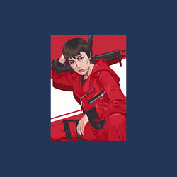 Свитшот хлопковый мужской Токио Money Heist, цвет: тёмно-синий — фото 2