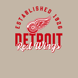 Свитшот хлопковый мужской Detroit Red Wings Детройт Ред Вингз, цвет: миндальный — фото 2