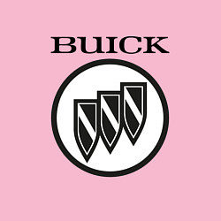 Свитшот хлопковый мужской Buick Black and White Logo, цвет: светло-розовый — фото 2