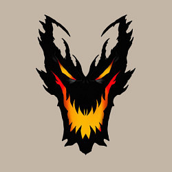 Свитшот хлопковый мужской ЛИЦО SHADOW FIEND DOTA2, цвет: миндальный — фото 2