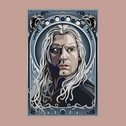 Свитшот хлопковый мужской ВЕДЬМАК НЕТФЛИКС, цвет: пыльно-розовый — фото 2