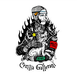Свитшот хлопковый мужской Cecilia Gallerani 2045, цвет: белый — фото 2