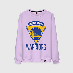Свитшот хлопковый мужской Golden State Warriors Голден Стейт НБА, цвет: лаванда