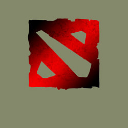 Свитшот хлопковый мужской ЧЁРНО КРАСНОЕ ЛОГО ДОТА 2 DOTA 2 LOGO, цвет: авокадо — фото 2