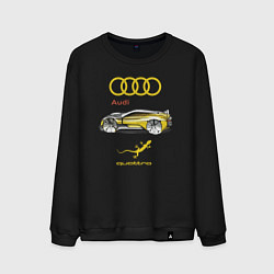 Свитшот хлопковый мужской Audi Quattro - 4X4 Concept, цвет: черный
