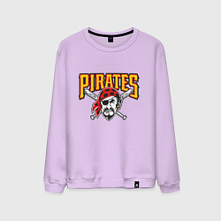 Свитшот хлопковый мужской Pittsburgh Pirates - baseball team, цвет: лаванда