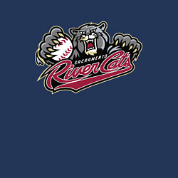 Свитшот хлопковый мужской Sacramento River Cats - baseball team, цвет: тёмно-синий — фото 2