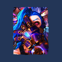 Свитшот хлопковый мужской ARCANE LOL JINX FACE LEAGUE OF LEGENDS, цвет: тёмно-синий — фото 2