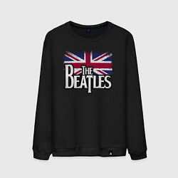 Свитшот хлопковый мужской The Beatles Great Britain Битлз, цвет: черный