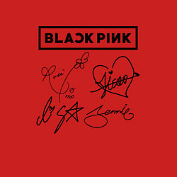 Свитшот хлопковый мужской BLACKPINK АВТОГРАФЫ ЧЁРНЫЙ БЛЭКПИНК, цвет: красный — фото 2