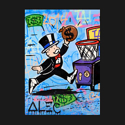 Свитшот хлопковый мужской Mr Monopoly Alec Monopoly, цвет: черный — фото 2