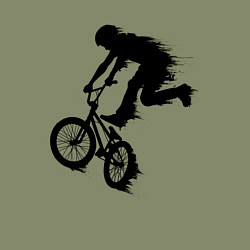 Свитшот хлопковый мужской ВЕЛОСПОРТ BMX Racing ВЕЛОСИПЕДИСТ, цвет: авокадо — фото 2