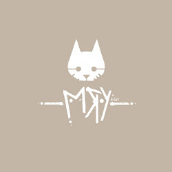 Свитшот хлопковый мужской Stray: Мяу, цвет: миндальный — фото 2