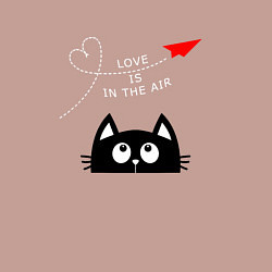 Свитшот хлопковый мужской Котик Самолётик, цвет: пыльно-розовый — фото 2