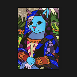 Свитшот хлопковый мужской Ромеро Бритто Mona Cat, цвет: черный — фото 2