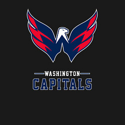 Свитшот хлопковый мужской Вашингтон Кэпиталз , Washington Capitals, цвет: черный — фото 2