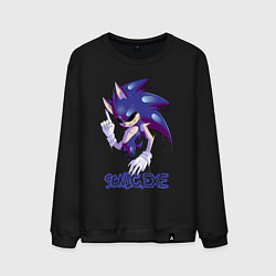 Свитшот хлопковый мужской Sonic Exe - Dark Sonic, цвет: черный