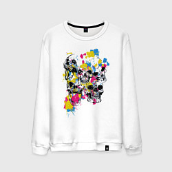 Мужской свитшот Color & Skulls