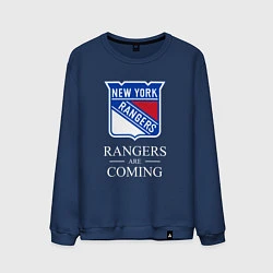 Свитшот хлопковый мужской Rangers are coming, Нью Йорк Рейнджерс, New York R, цвет: тёмно-синий