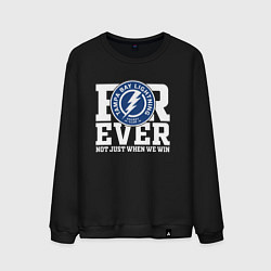 Свитшот хлопковый мужской Тампа Бэй Лайтнинг Tampa Bay Lightning FOREVER NOT, цвет: черный