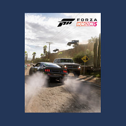 Свитшот хлопковый мужской FORZA HORIZON 5 MUSTANG RTR, цвет: тёмно-синий — фото 2