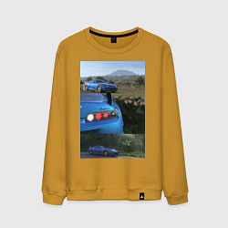 Свитшот хлопковый мужской Forza Horizon 5 Toyota Supra, цвет: горчичный