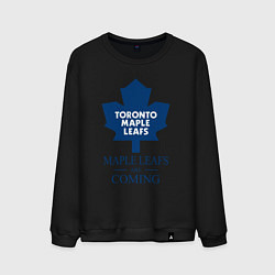 Свитшот хлопковый мужской Toronto Maple Leafs are coming Торонто Мейпл Лифс, цвет: черный