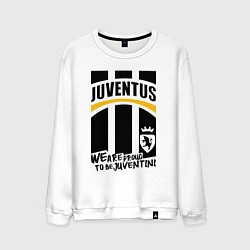 Свитшот хлопковый мужской Juventus Ювентус, цвет: белый