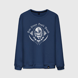 Свитшот хлопковый мужской Five Finger Death Punch Skull, цвет: тёмно-синий