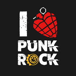 Свитшот хлопковый мужской I LOVE PUNK ROCK, цвет: черный — фото 2