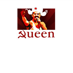 Свитшот хлопковый мужской Queen Серп и Молот, цвет: белый — фото 2
