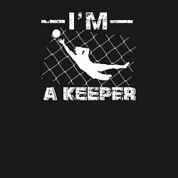 Свитшот хлопковый мужской Я вратарь, цвет: черный — фото 2