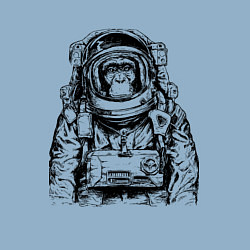 Свитшот хлопковый мужской Monkey Astronaut, цвет: мягкое небо — фото 2