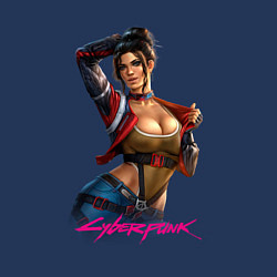 Свитшот хлопковый мужской Sexy Panam Cyberpunk2077 18, цвет: тёмно-синий — фото 2