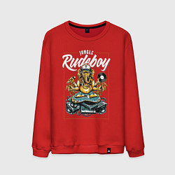 Свитшот хлопковый мужской Rudeboy, цвет: красный
