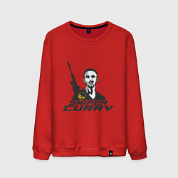 Свитшот хлопковый мужской Sniper Curry, цвет: красный
