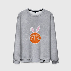 Свитшот хлопковый мужской Basketball Bunny, цвет: меланж