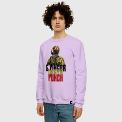 Свитшот хлопковый мужской 5 Finger Death Punch Groove Metal, цвет: лаванда — фото 2