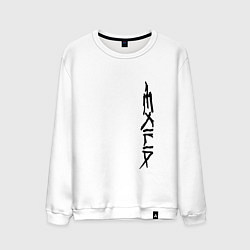 Свитшот хлопковый мужской EXILIA BLACK LOGO, цвет: белый