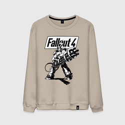 Свитшот хлопковый мужской Fallout 4 Hero!, цвет: миндальный