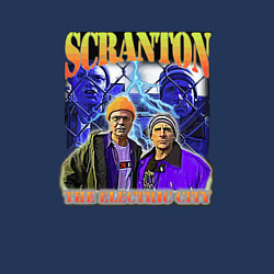 Свитшот хлопковый мужской Scranton electric city, цвет: тёмно-синий — фото 2