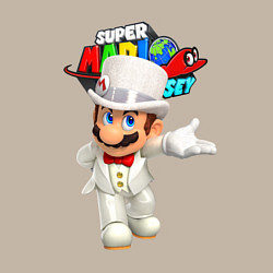 Свитшот хлопковый мужской Super Mario Odyssey Nintendo, цвет: миндальный — фото 2