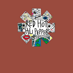 Свитшот хлопковый мужской RHCP - Really High & Crazy People, цвет: кирпичный — фото 2