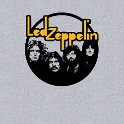 Свитшот хлопковый мужской Led Zeppelin Лед Зеппелин, цвет: меланж — фото 2