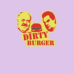 Свитшот хлопковый мужской Dirty Burger, цвет: лаванда — фото 2