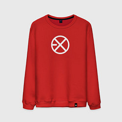 Свитшот хлопковый мужской Лого exo эхо, цвет: красный