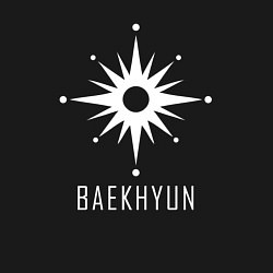 Свитшот хлопковый мужской Exo BAEKHYUN, цвет: черный — фото 2